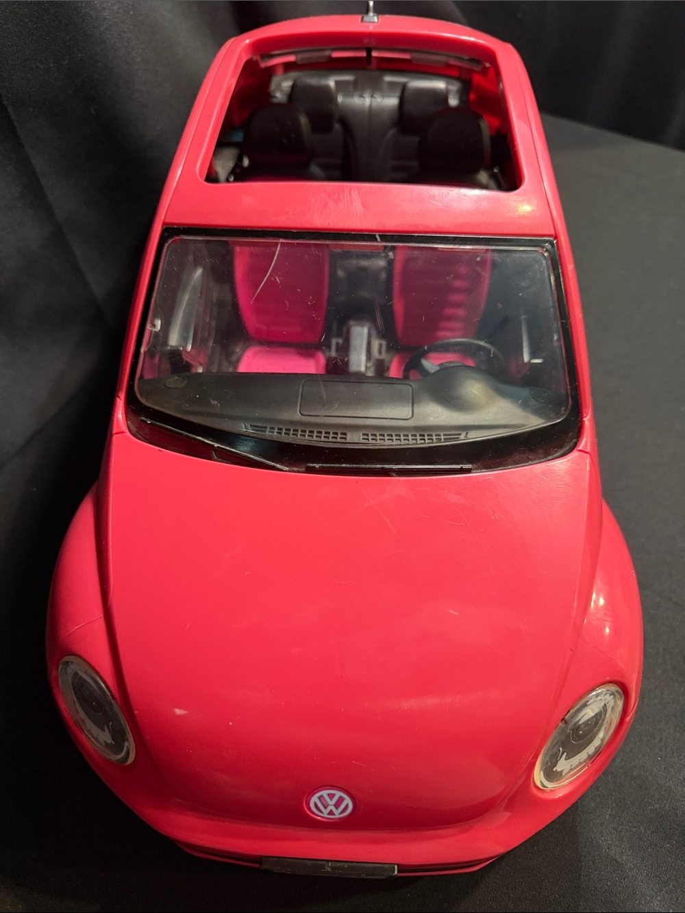 2013 Mattel Barbie Doll Volkswagen VW Hot Pink Beetle Car Bug - Picture 4 of 9